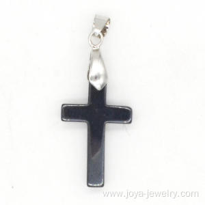 2016 Trendy Product Ethnic Hematite Cross Pendant for Birthday Gift